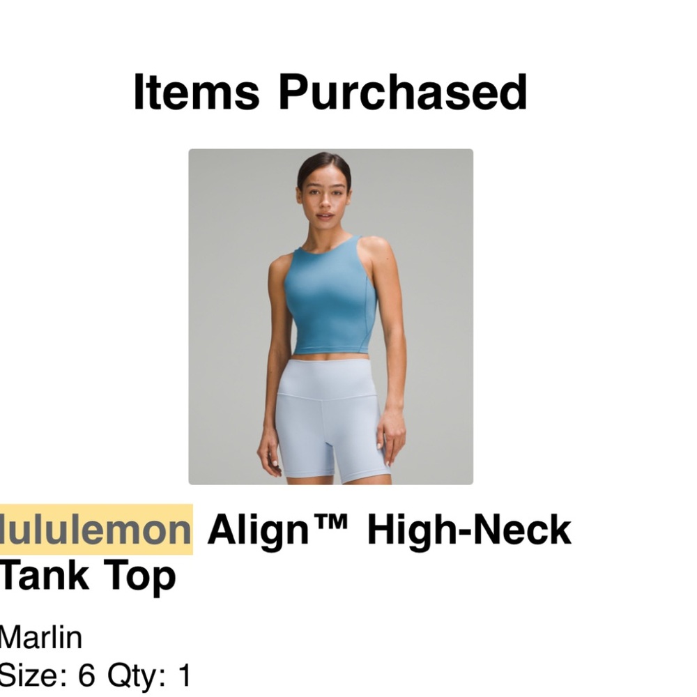 lululemon athletica Marlin Align High-Neck Tank Top
